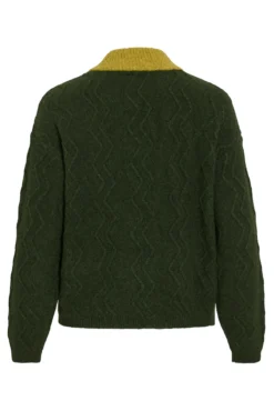 Jersey de lana con botones en el cuello