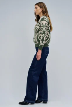 Jersey de lana con jacquard