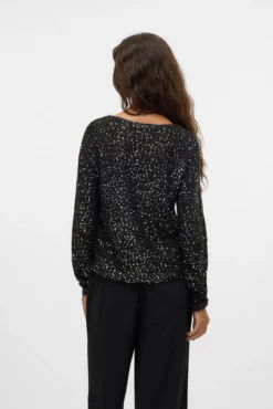 Jersey de lurex y lentejuelas