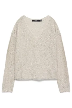 Jersey de lurex y lentejuelas