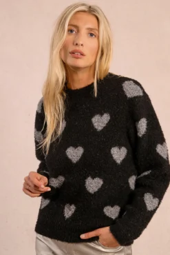 Jersey de manga larga detalle corazones
