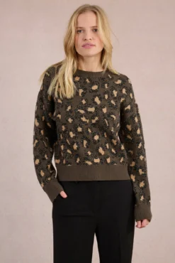Jersey de manga larga estampado animal