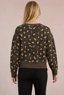 Jersey de manga larga estampado animal