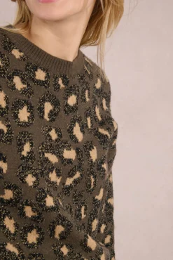 Jersey de manga larga estampado animal