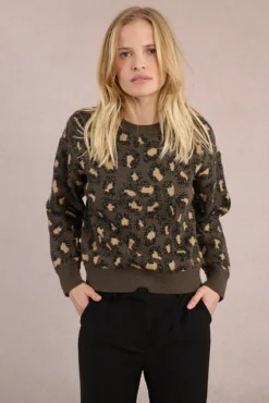 Jersey de manga larga estampado animal