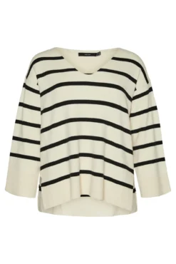 Jersey de manga larga y cuello pico Curve