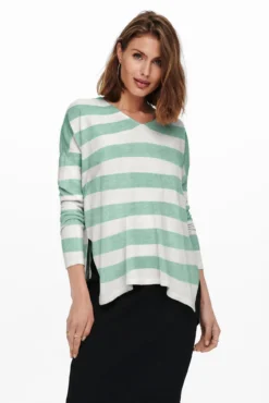 Jersey de manga larga y cuello pico