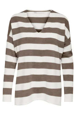 Jersey de manga larga y cuello pico
