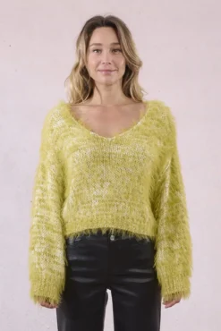 Jersey de mujer de manga larga de peluche