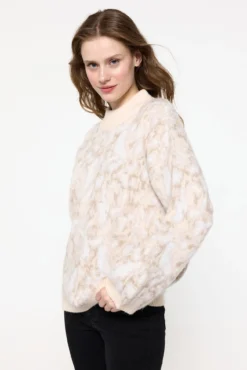 Jersey de punto animal print