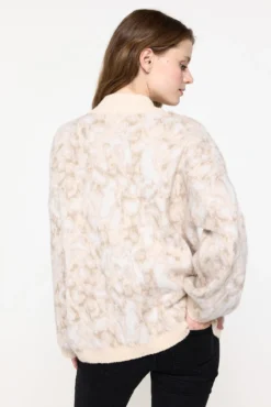 Jersey de punto animal print
