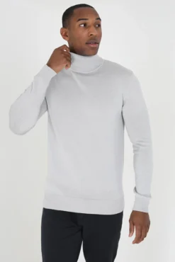 Jersey de punto con cuello alto