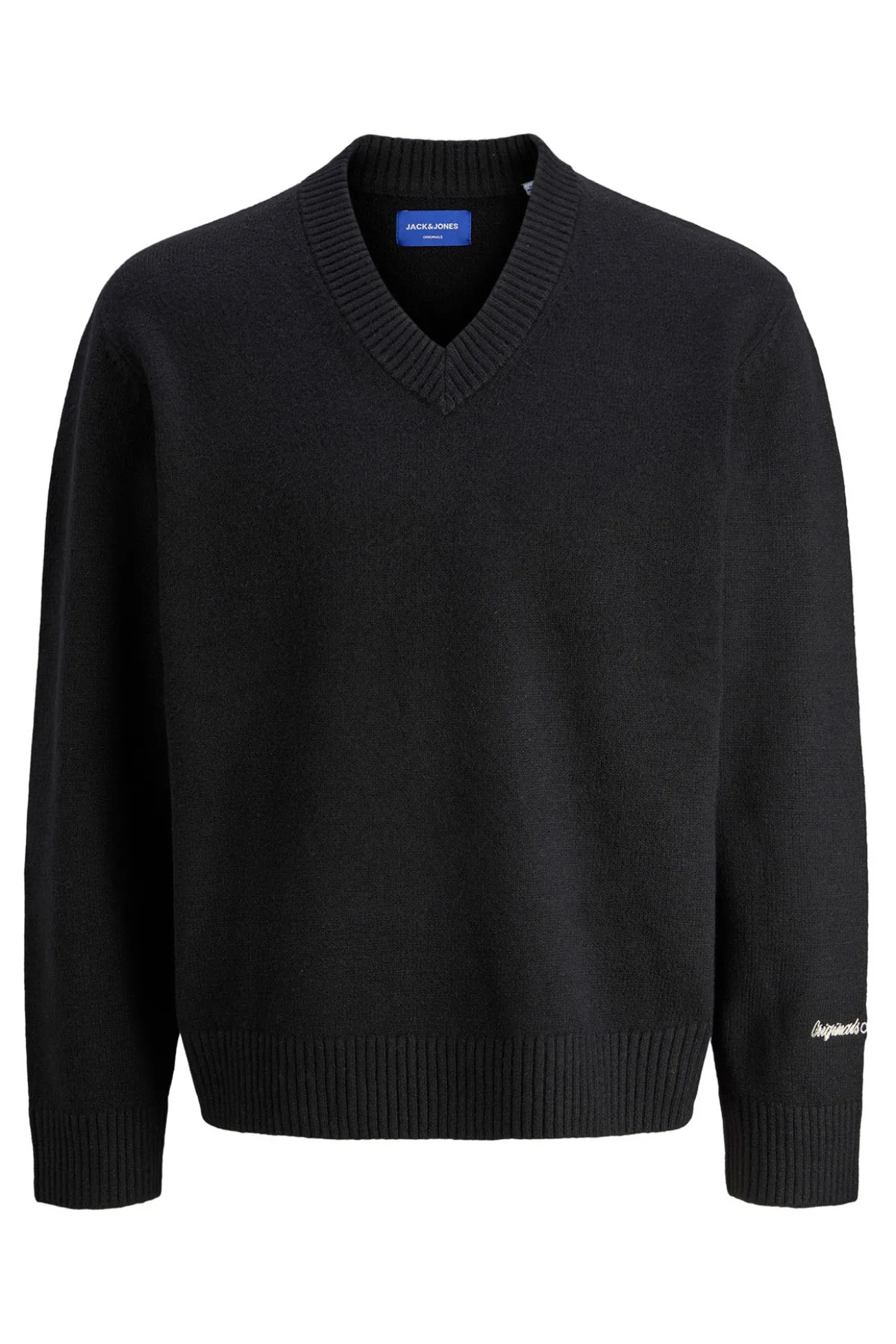 Jersey de punto con cuello en pico
