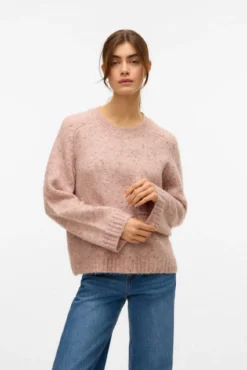 Jersey de punto con lana y estilo ancho