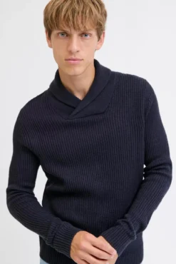 Jersey de punto cuello cruzado