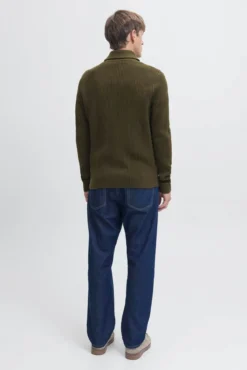 Jersey de punto cuello cruzado