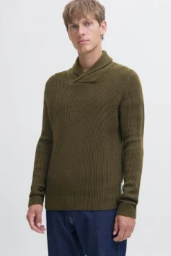 Jersey de punto cuello cruzado