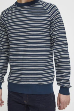 Jersey de Punto Cuello Redondo Rayas