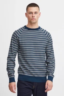 Jersey de Punto Cuello Redondo Rayas
