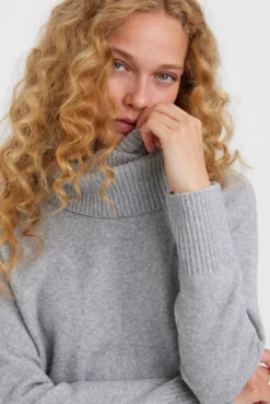 Jersey de punto cuello vuelto