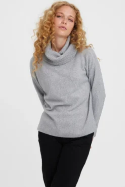 Jersey de punto cuello vuelto