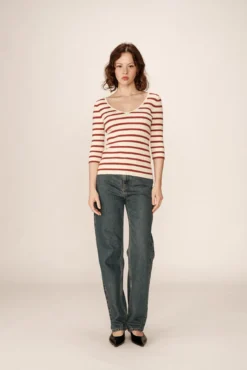 Jersey de punto de canalé