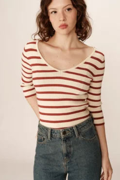 Jersey de punto de canalé
