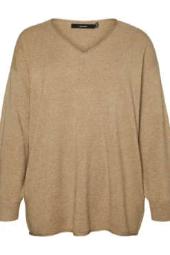 Jersey de punto de manga larga talla grande