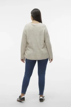 Jersey de punto de manga larga talla grande