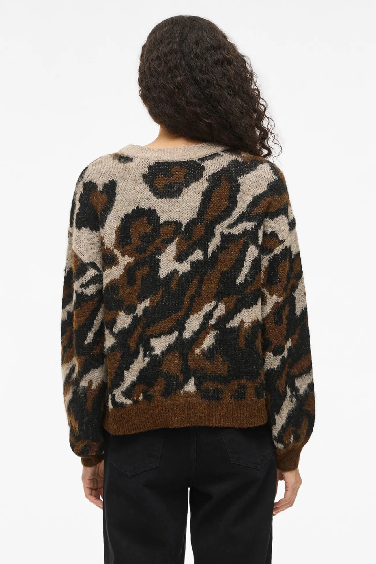 Jersey de punto jacquard con lana