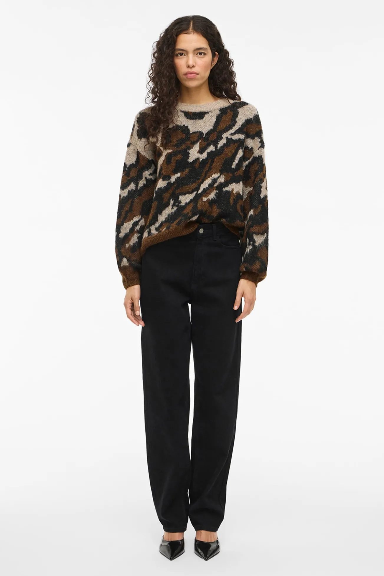 Jersey de punto jacquard con lana