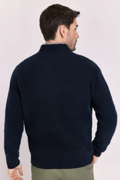 Jersey de punto media cremallera