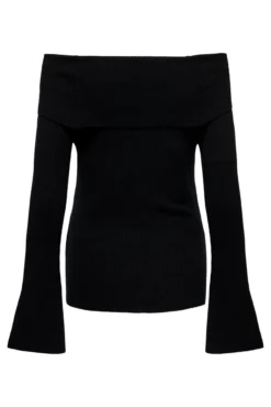 Jersey de punto premamá sin hombros manga larga