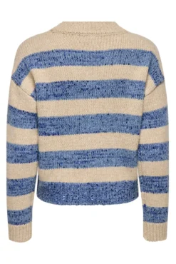 Jersey de rayas y lentejuelas