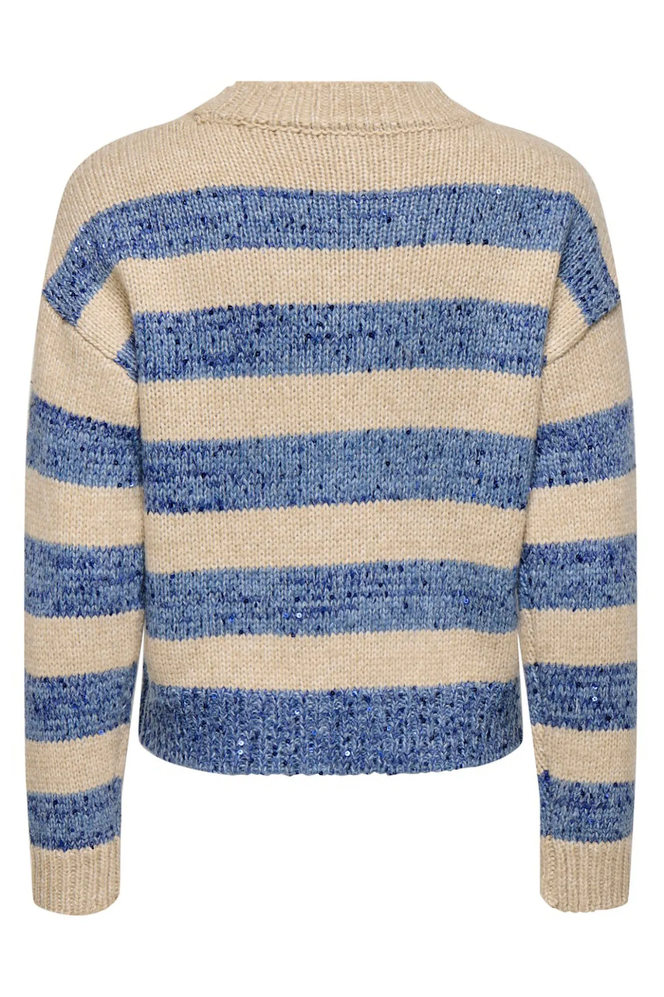 Jersey de rayas y lentejuelas