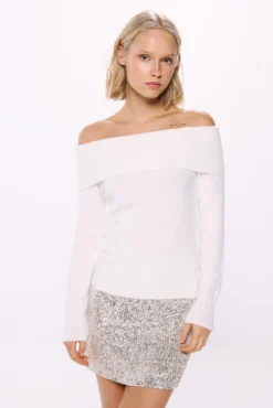 Jersey escote hombros descubiertos