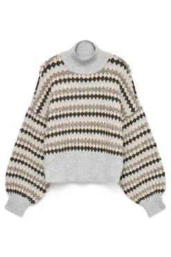 Jersey estampado con cuello alto