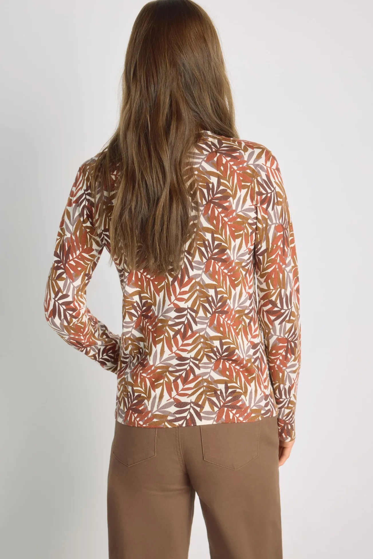Jersey estampado cuello redondo