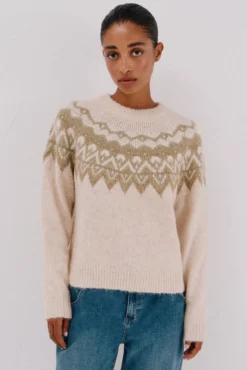 Jersey jacquard Fair Isle
