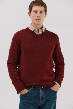 Jersey lana lambswool cuello pico