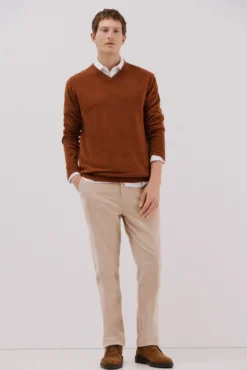 Jersey lana lambswool cuello pico