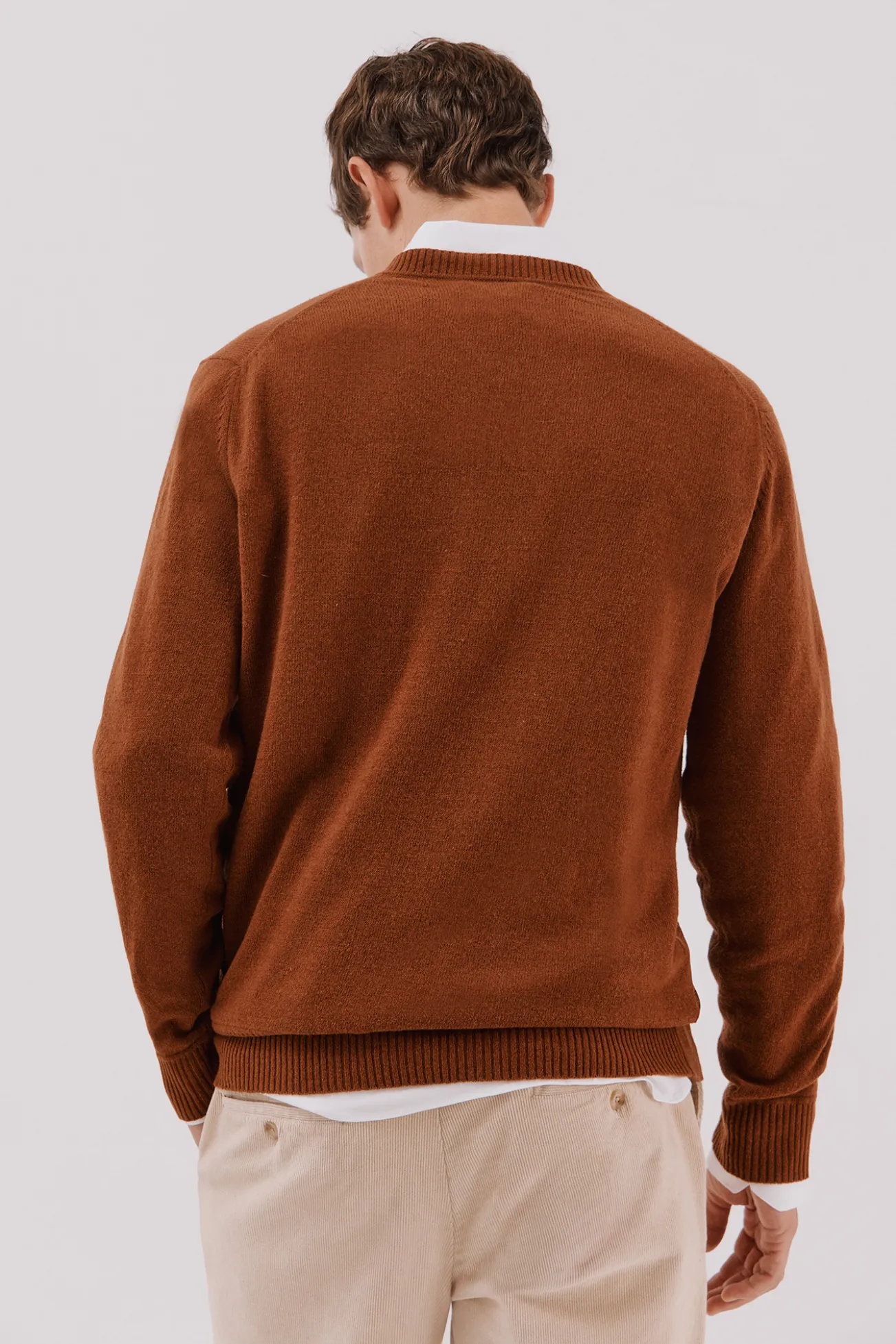 Jersey lana lambswool cuello pico