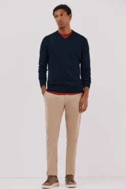 Jersey lana lambswool cuello pico
