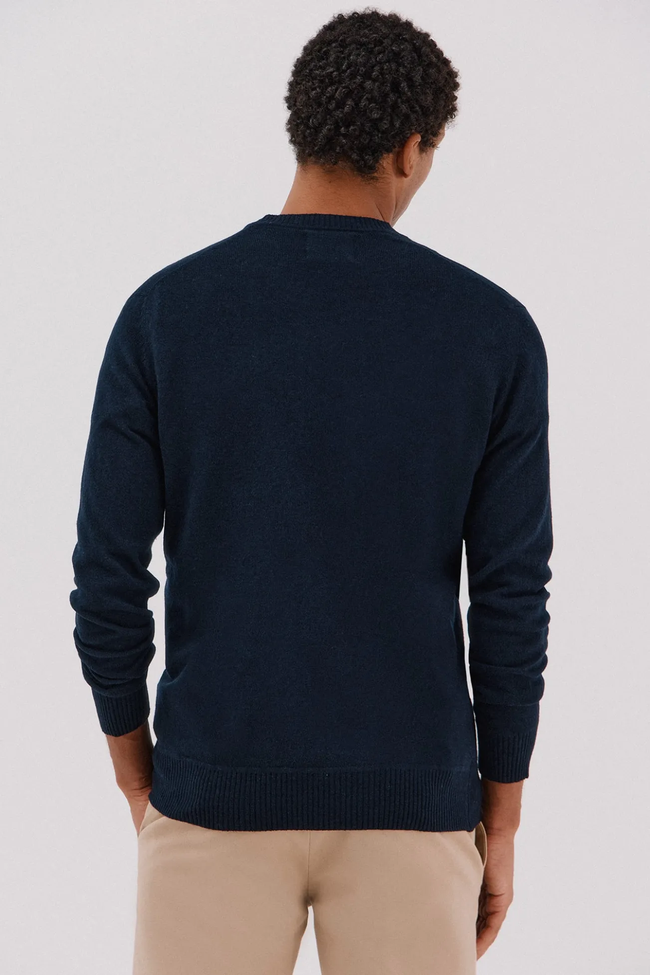 Jersey lana lambswool cuello pico
