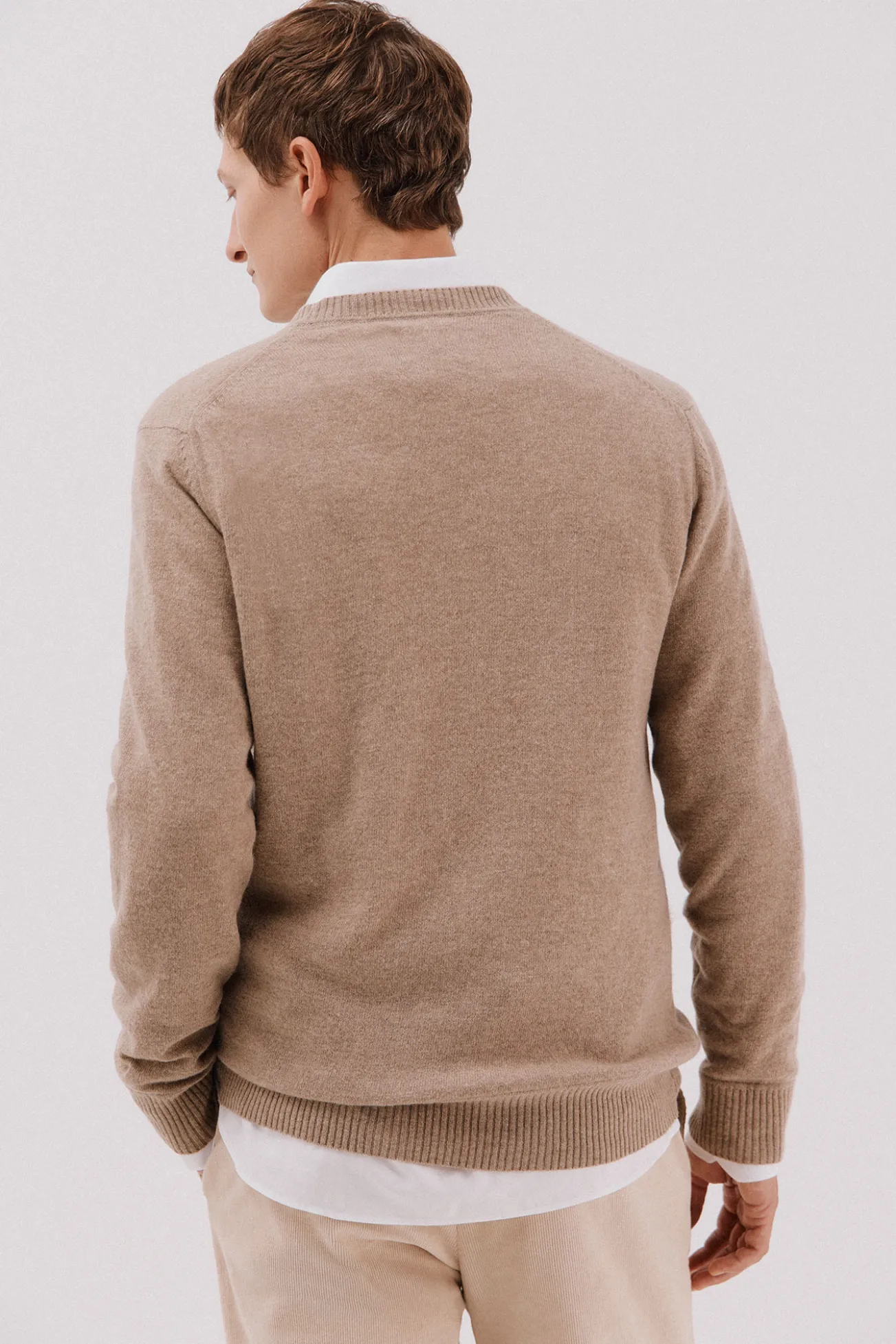 Jersey lana lambswool cuello pico