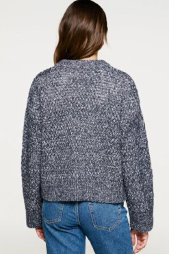 Jersey lana y algodón orgánico cuello caja