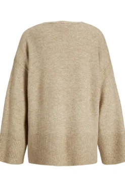 Jersey liso con cuello pico