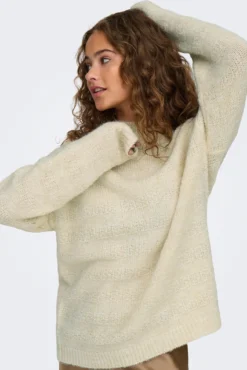 Jersey liso de cuello alto