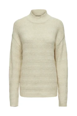 Jersey liso de cuello alto