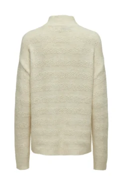 Jersey liso de cuello alto